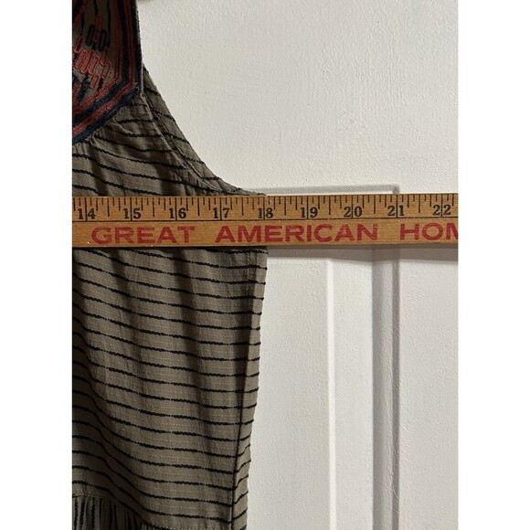 Sundance Amaal Green Sleeveless Tiered Embroideried Maxi Dress Pockets  XS Boho - Picture 6 of 10